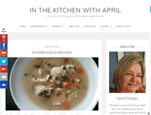 Tablet Screenshot of inthekitchenwithapril.com